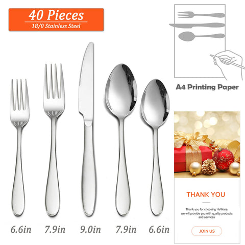 HaWare dinner forks provide ergonomic grip and elegant table presence.