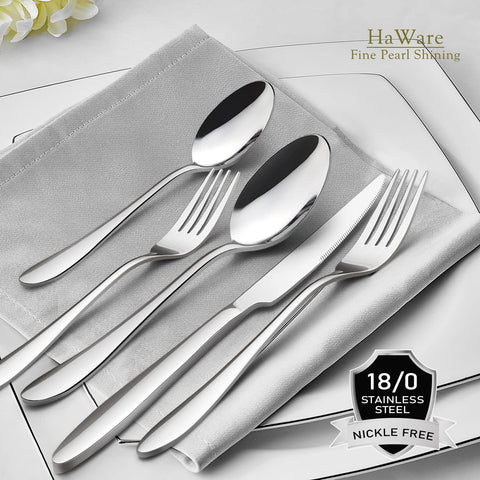 HaWare dishwasher-safe silverware simplifies cleanup after meals.