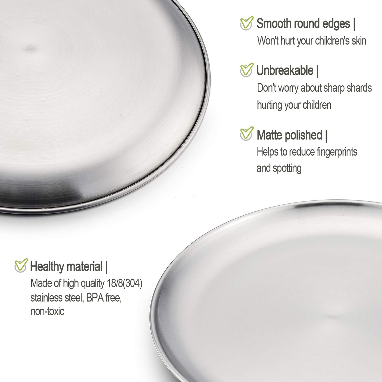 HaWare 8-inch plates are heat-safe and oven-friendly for snacks and servings.