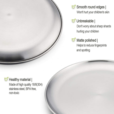 HaWare 8-inch plates are heat-safe and oven-friendly for snacks and servings.