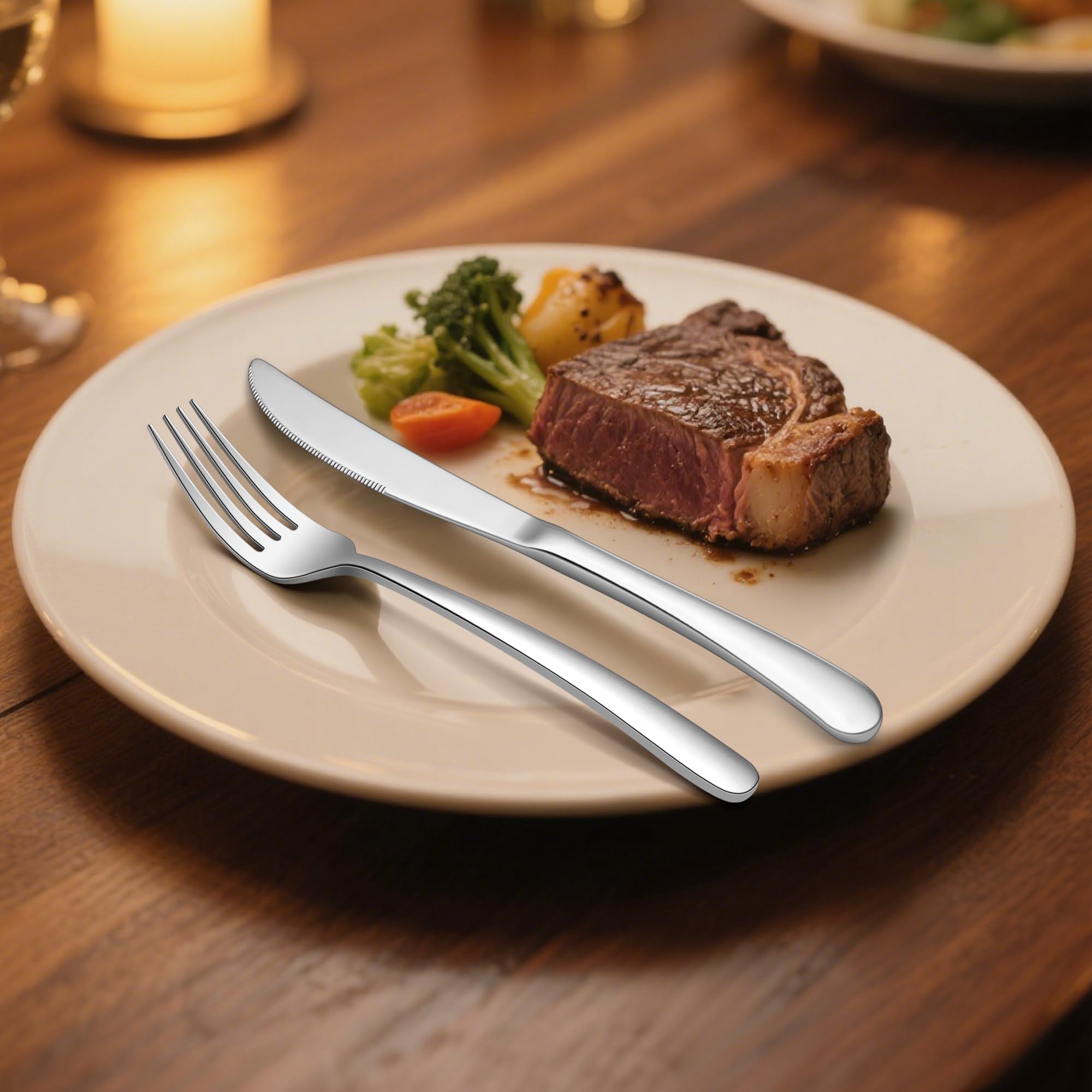 HaWare dinner spoons with smooth bowls for comfortable scooping.
