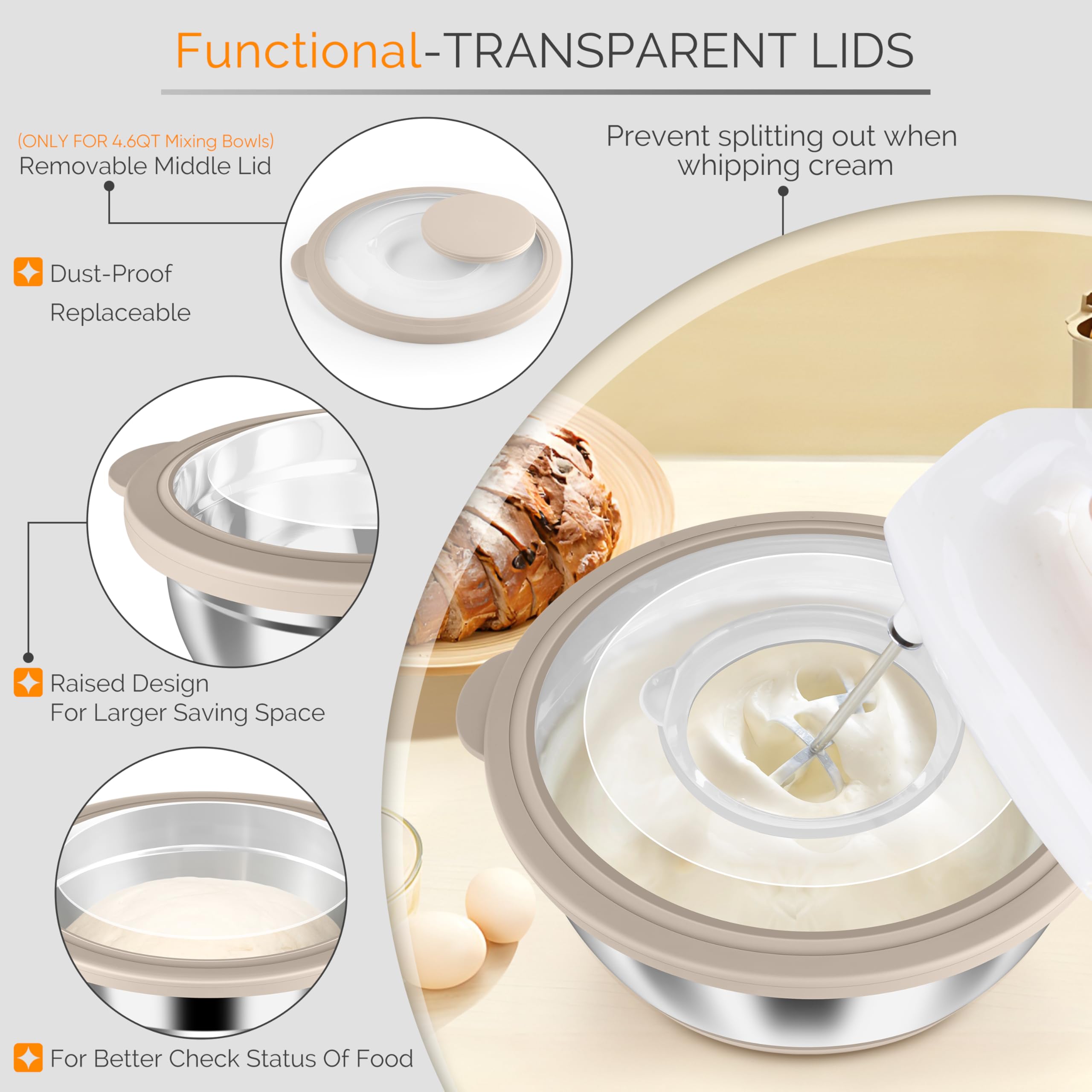 HaWare three graters in one cap for slicing, grating, and shredding tasks.