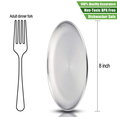 HaWare kids dinner plates with rounded edges, safe for little hands during meals.
