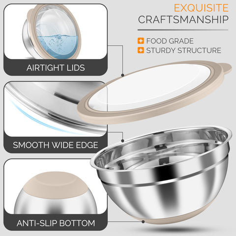 HaWare nesting design saves cabinet space while keeping bowls organized.