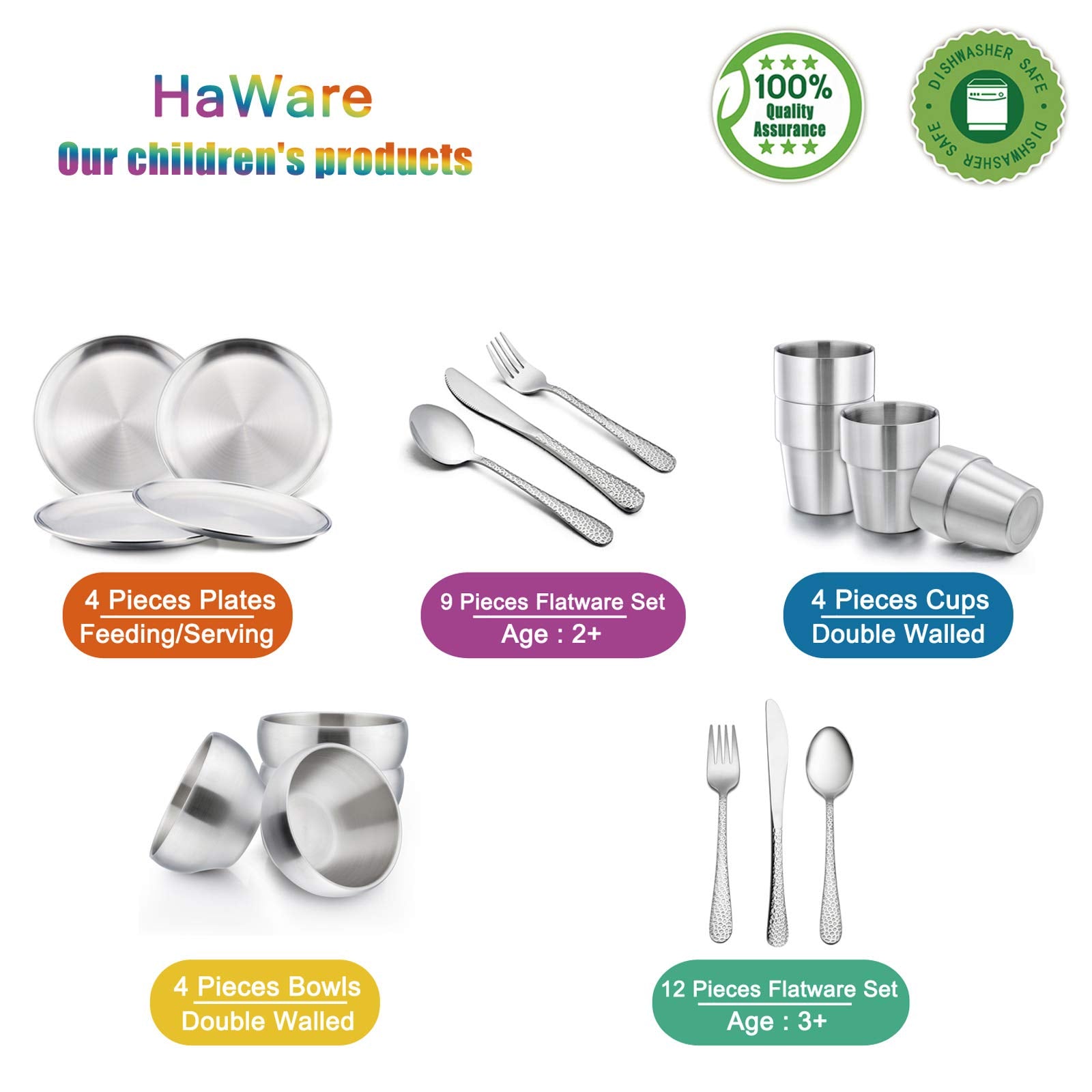 HaWare oven-friendly plates versatile for fruit and small servings.