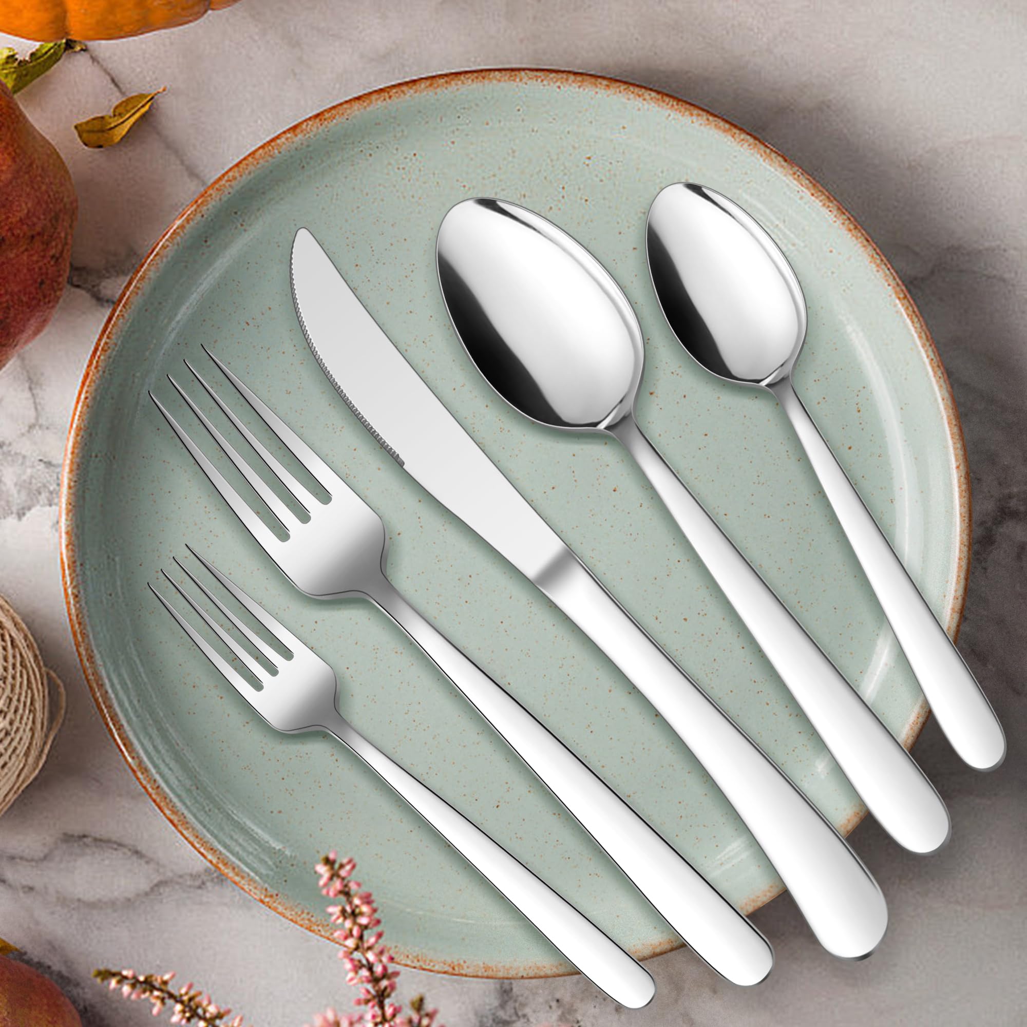 HaWare salad and dessert forks for 12 versatile for salads and desserts.