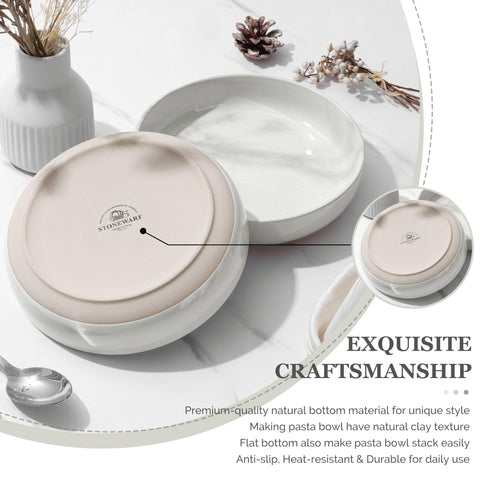 HaWare bowls feature a scratch-resistant glaze for lasting daily use.