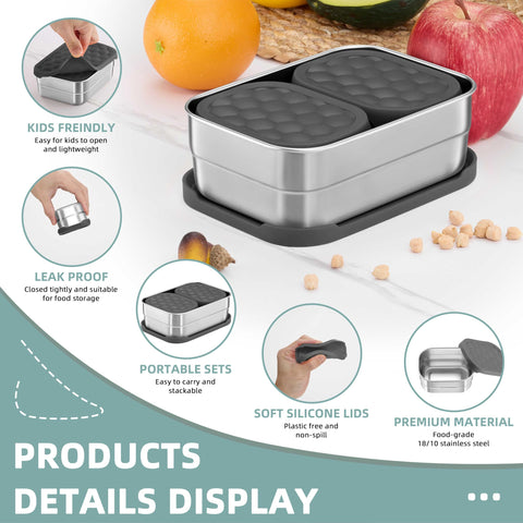 HaWare silicone lids closeup showing leak proof seal for safe packing.