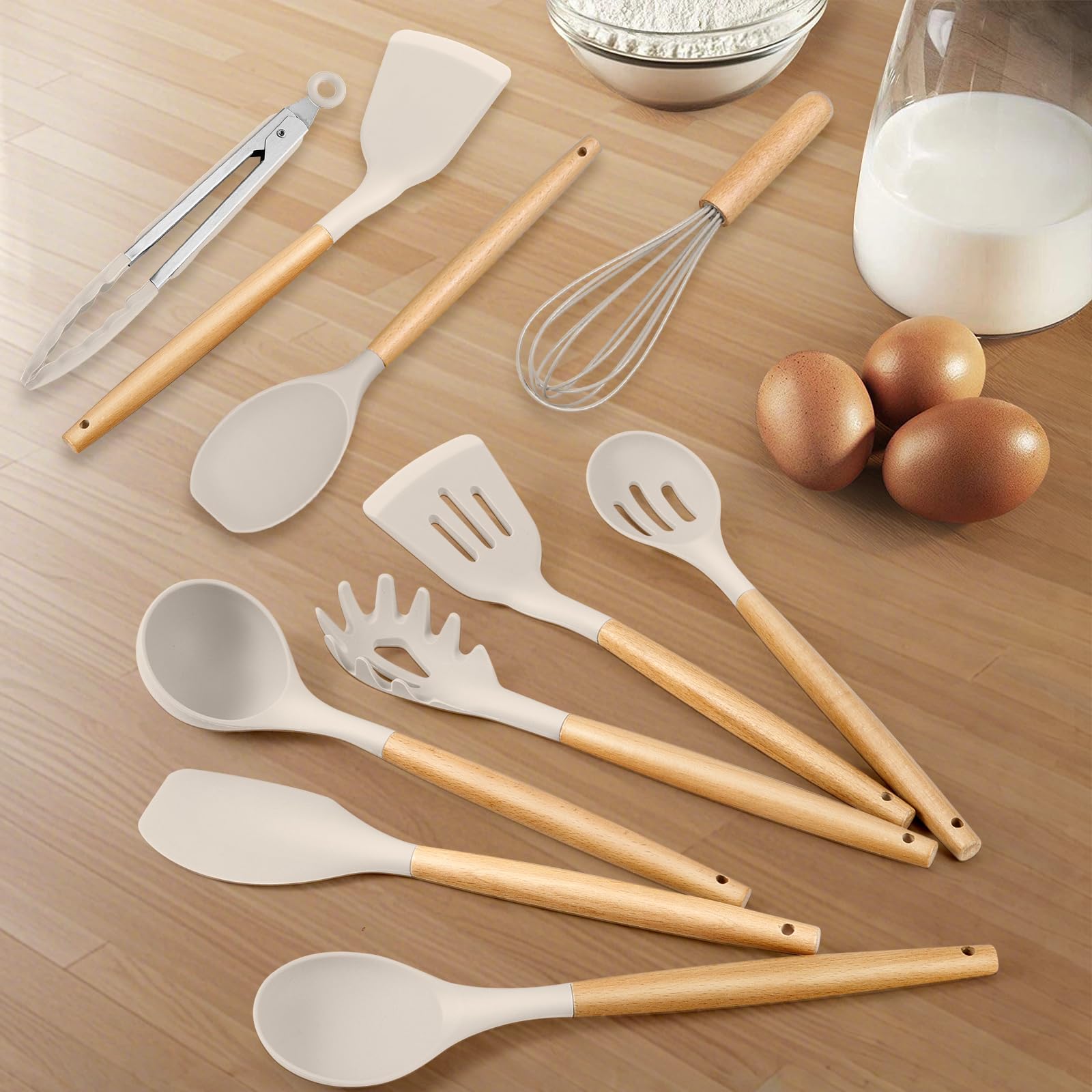 HaWare slotted spoon draining liquids while protecting delicate ingredients