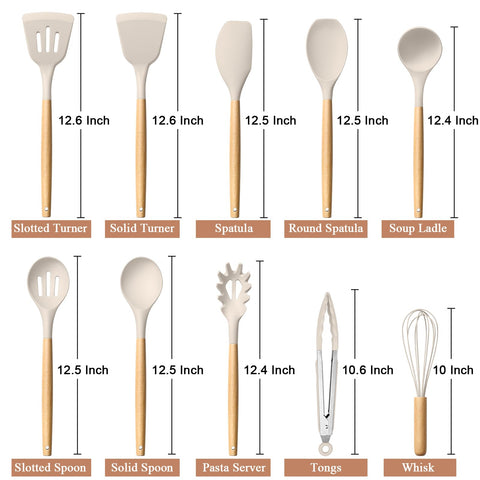 HaWare solid turner with wood handle for sturdy stirring without scratching