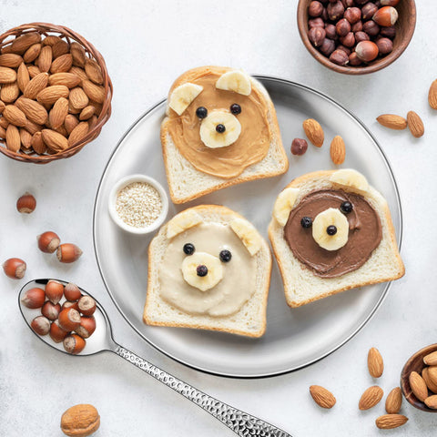 HaWare wide-design plates hold varied foods from fruit to pasta