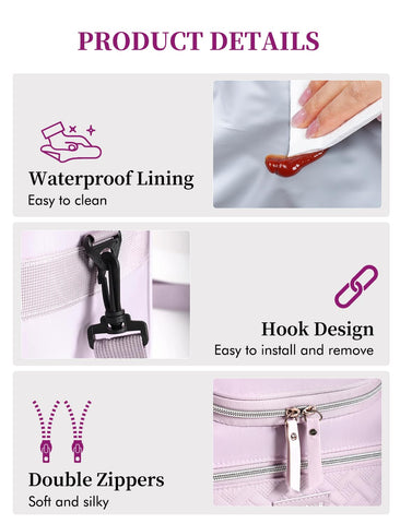 Hawave purple insulated tote combines style with practical daily use.