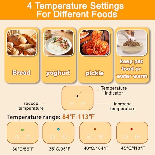 Hawcay unit displaying four temperature levels for precise dough proofing.