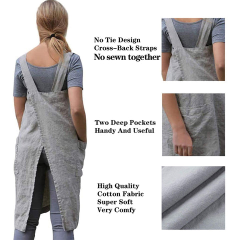 Stitch detail on Hawholm apron showcasing durable construction and style.