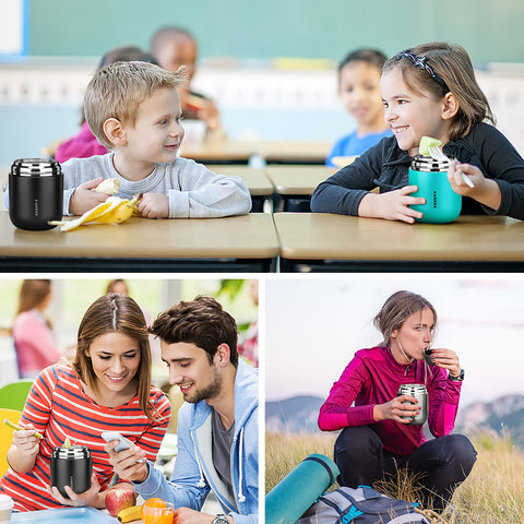 HAWEEK Insulated Soup Thermo portable lunch jar ready for school or work