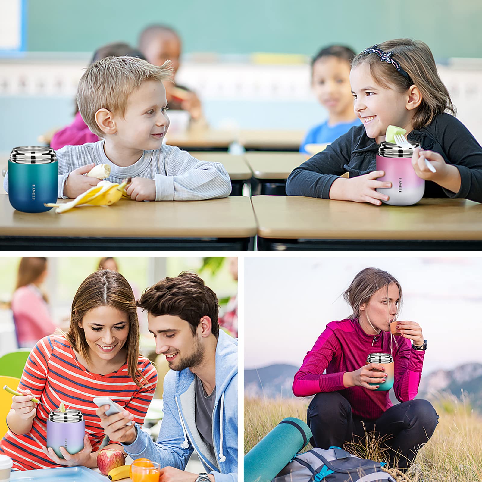 HAWEEK in-bag use friendly, keeps meals fresh for school, work or travel