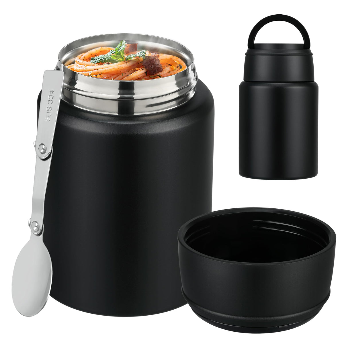 HAWEEK Soup Thermo open lid for easy serving and safe steam release.
