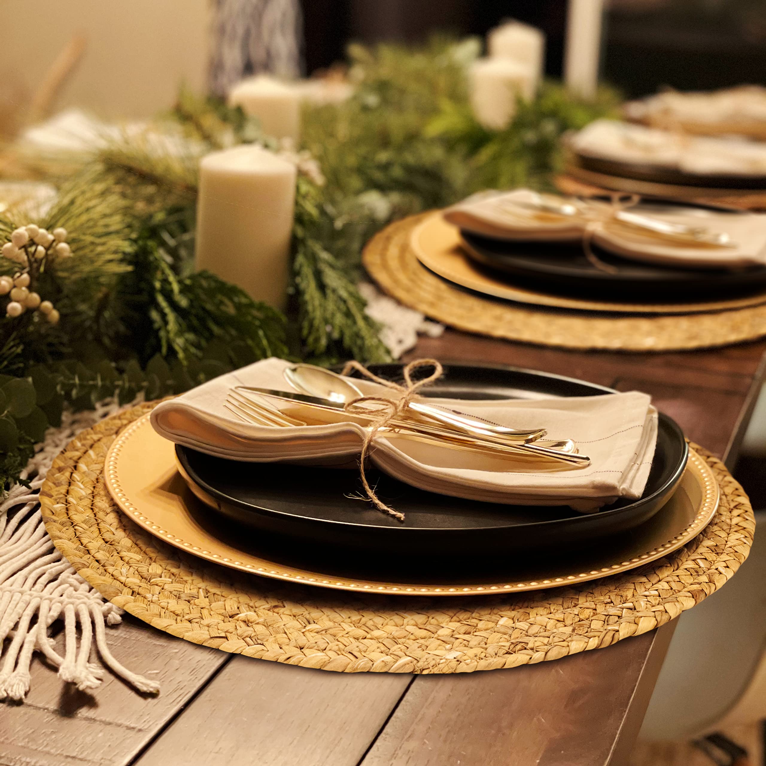 HaxHut coffee table placemats providing casual style and protection