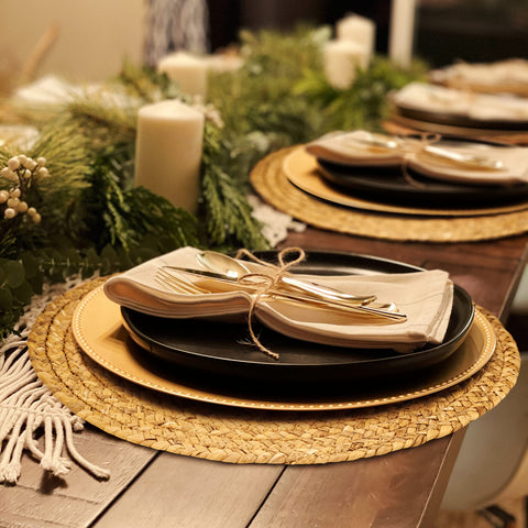 HaxHut coffee table placemats providing casual style and protection