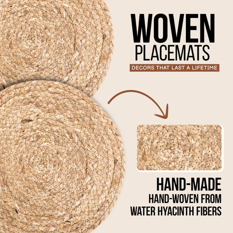 HaxHut detailed weave placemats emphasizing craftsmanship and durability