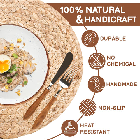 HaxHut non-slip heat-resistant placemats stabilizing dinnerware