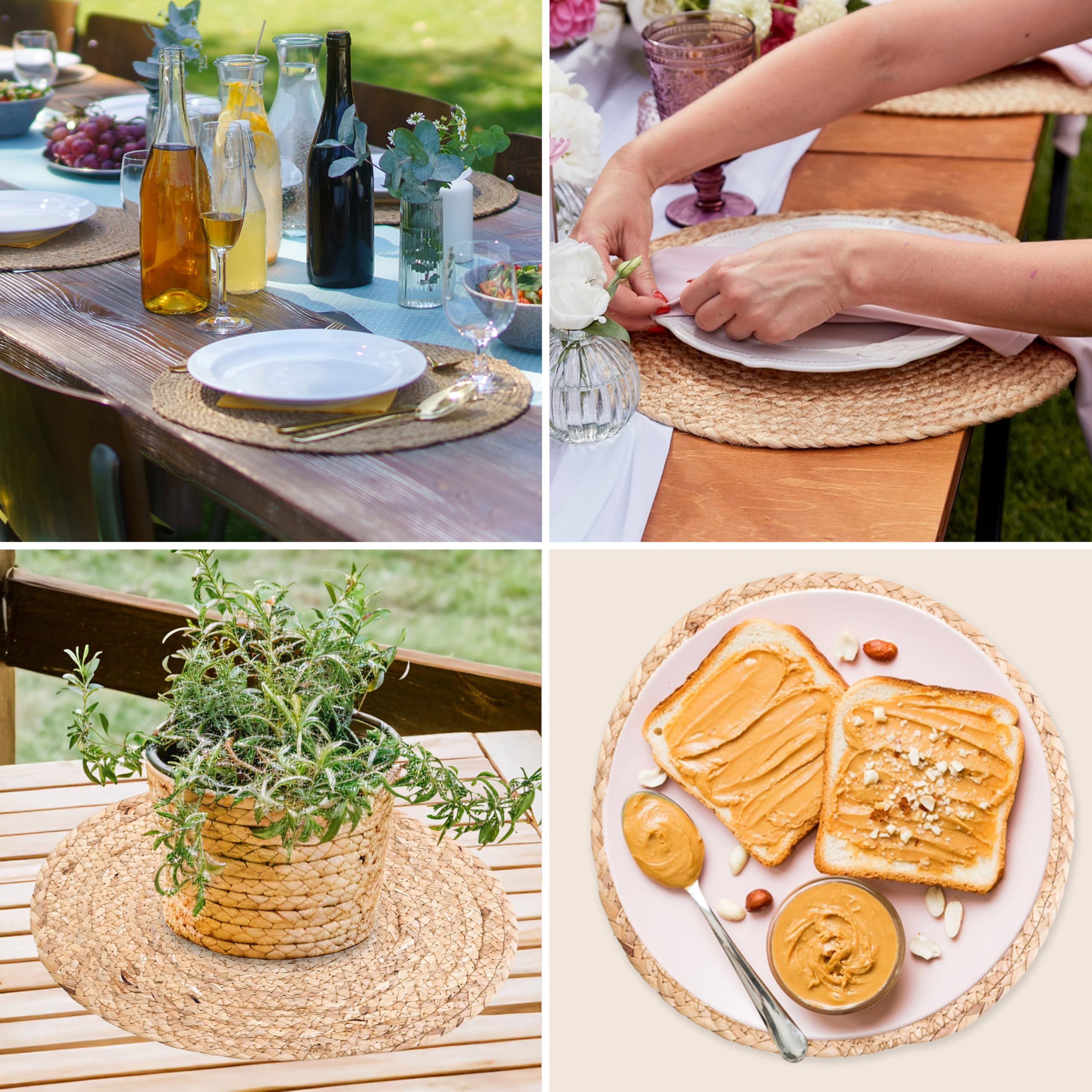 HaxHut wall-decor placemats used as rustic wall accents