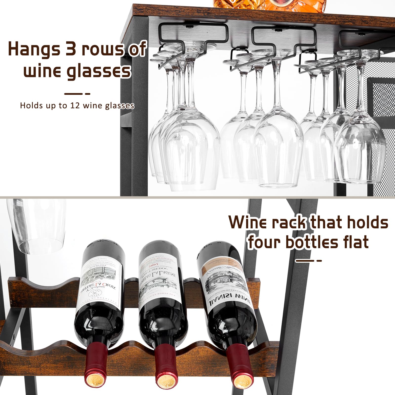 Hayexiha three-tier display neatly organizes bottles for easy access
