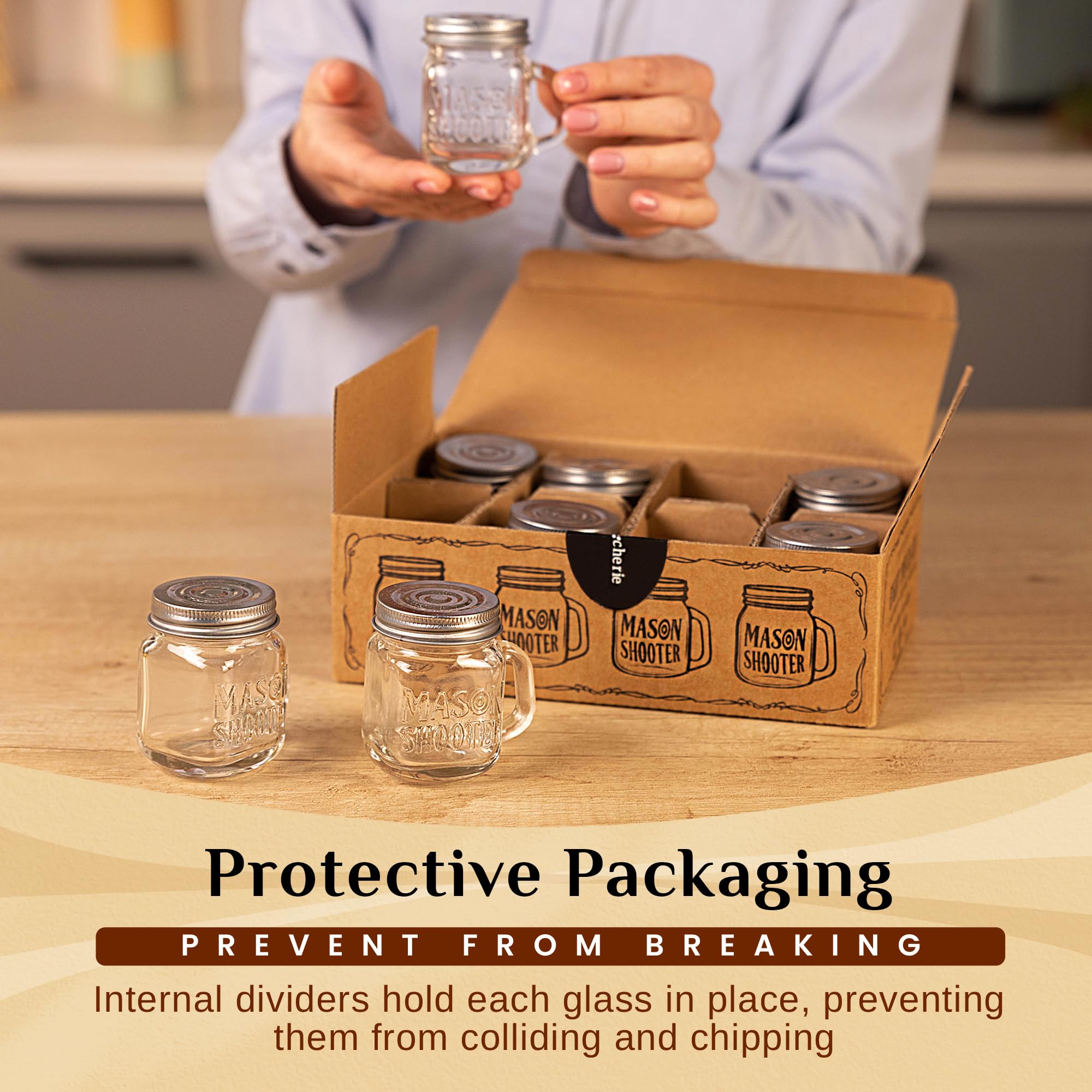 Hayley Cherie gift-ready mason jar set in kraft box