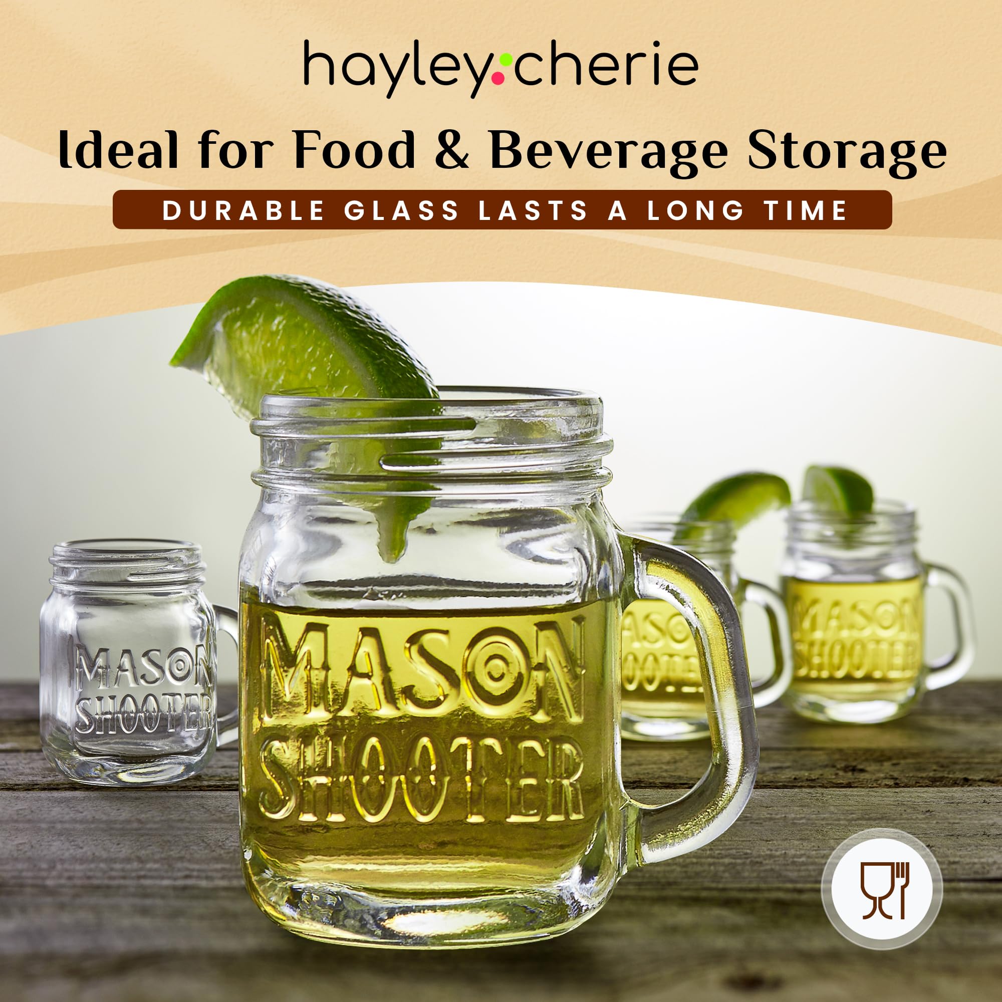 Hayley Cherie thick premium glass for durability and long-lasting use