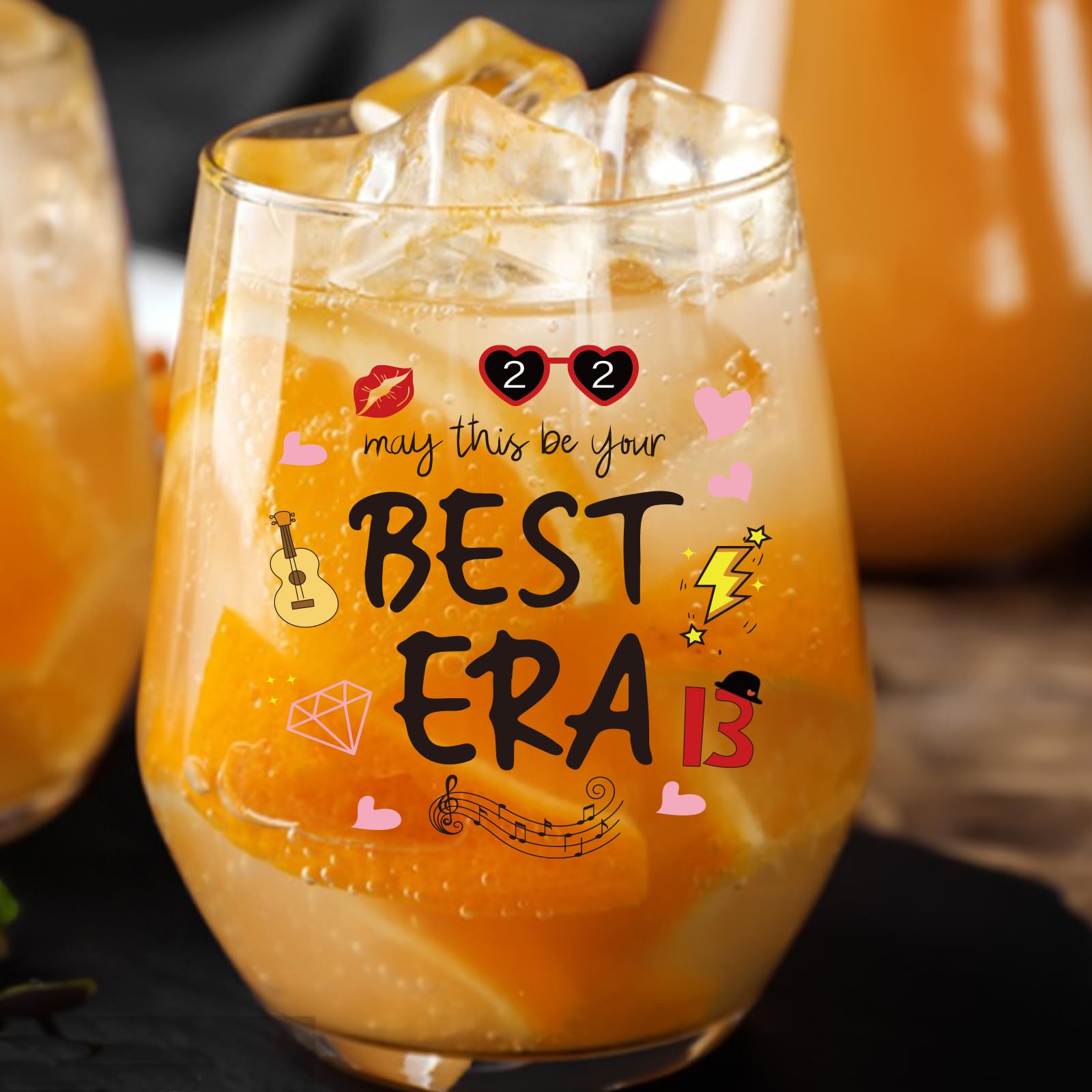 HAYOOU May This Be Your Best Era wine glass gift-ready design makes gifting easy.