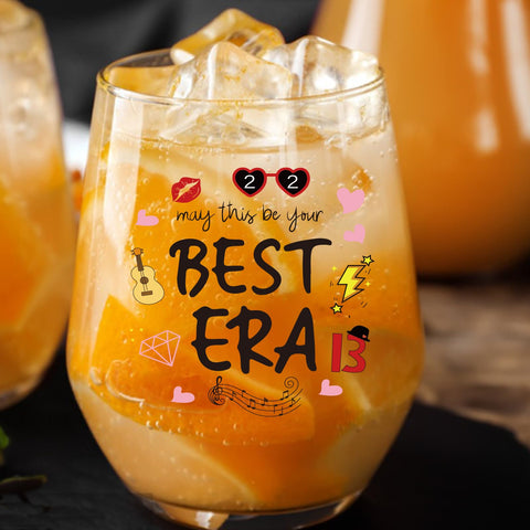 HAYOOU May This Be Your Best Era wine glass gift-ready design makes gifting easy.