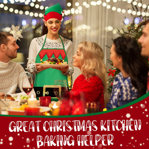 Haysandy Christmas costume kit for parties, photos, and cooking demos