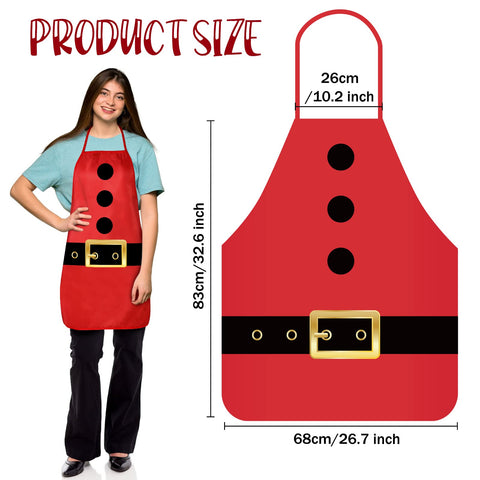 Haysandy snowman apron and hat with red scarf for festive hosting