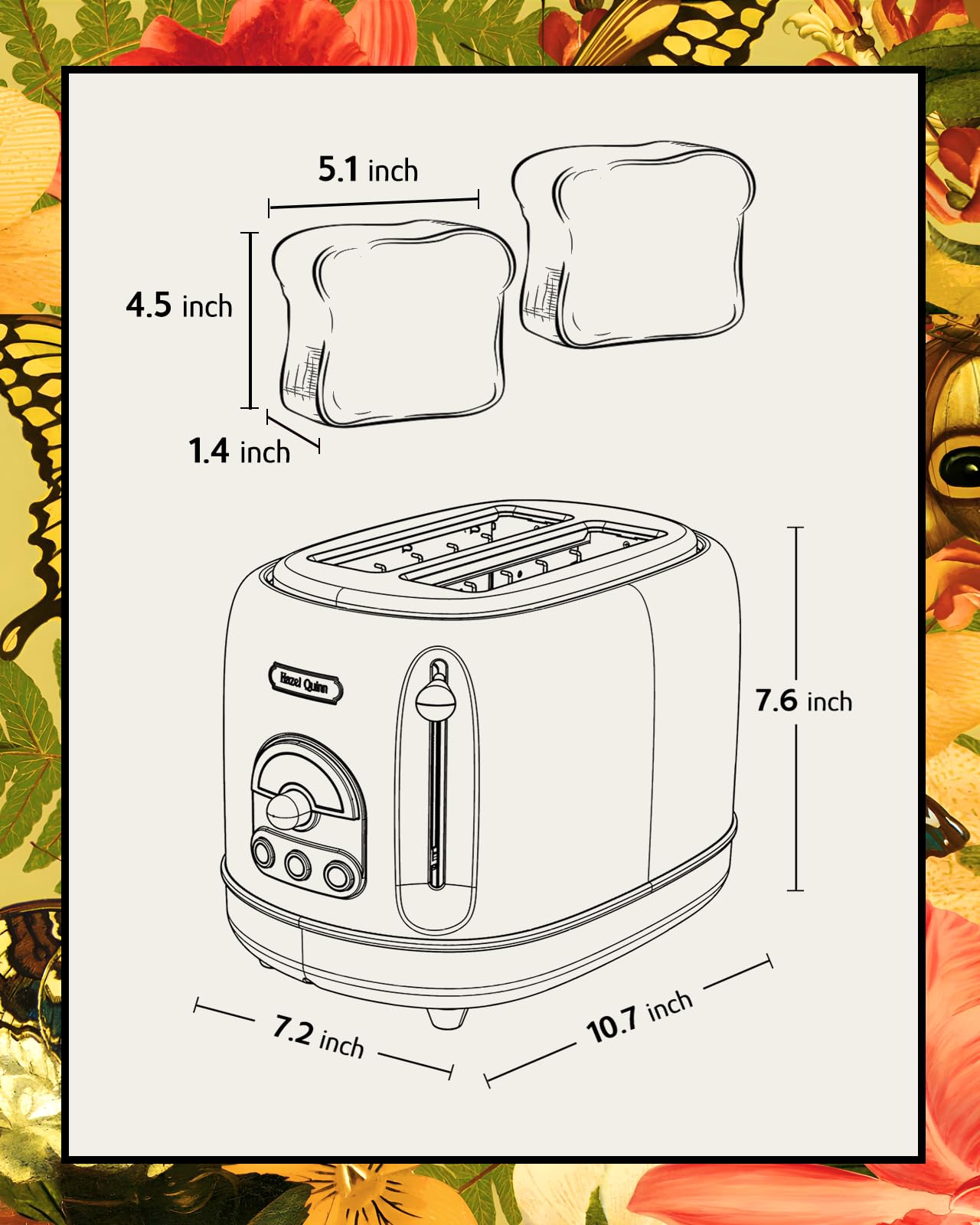 Hazel Quinn X Eduardo Recife art inspired toaster añade estilo y funcionalidad
