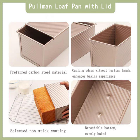 Hazyore carbon steel bread pan nonstick makes release easy and cleanup quick.