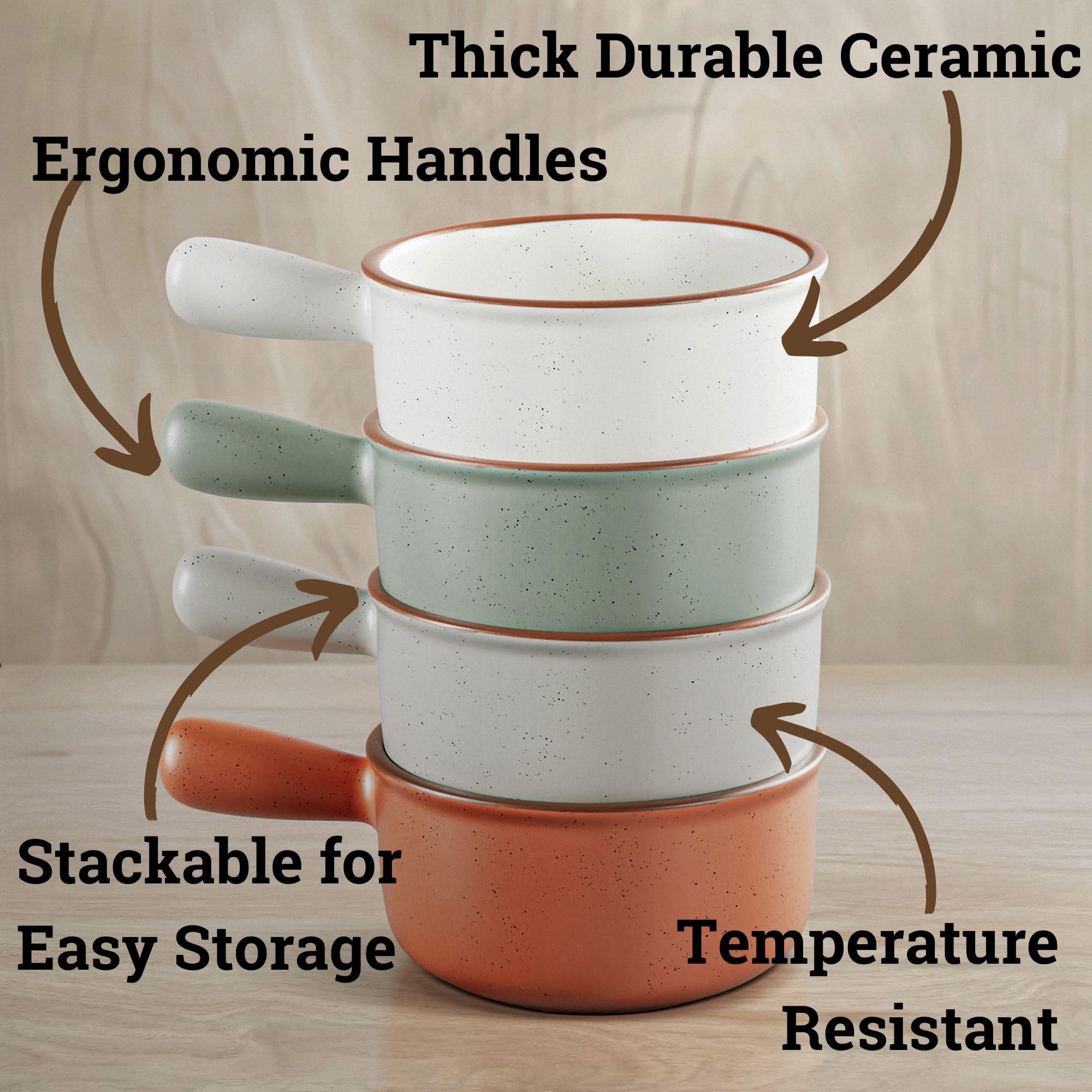 HB Design Co oven safe ceramic bowls ideal for reheating soups and stews