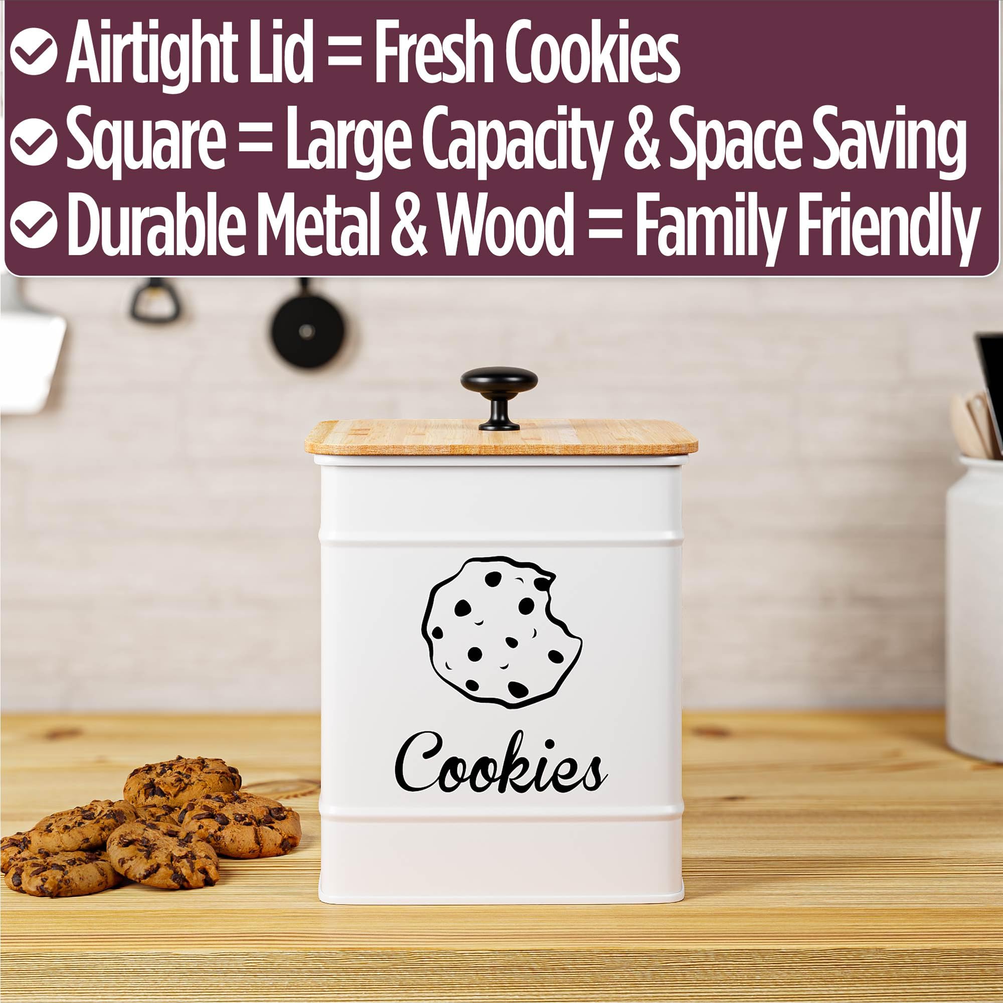 HB Design Co. sturdy metal tin with smooth handle ensures easy, spill-free access.