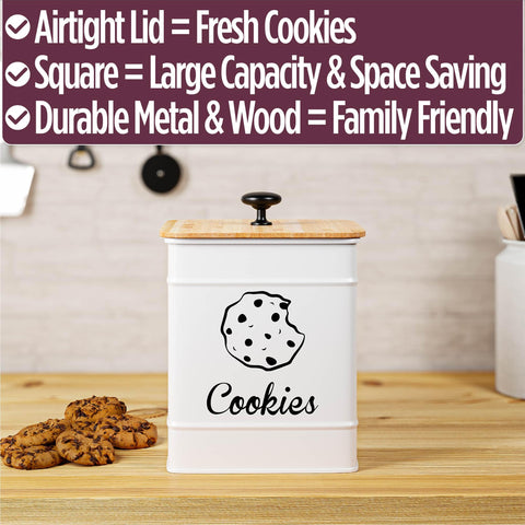 HB Design Co. sturdy metal tin with smooth handle ensures easy, spill-free access.