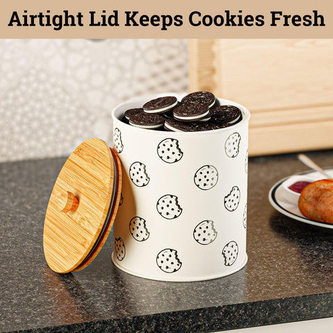 HB Design Co. decorative cookie jar enhances kitchen decor on display