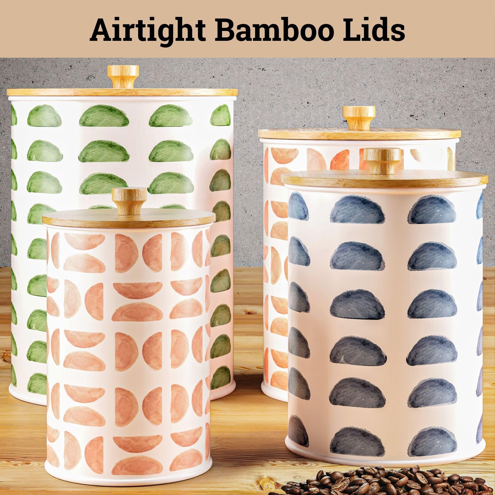 HB Design Co. iron canister set is sturdy and easy to hand wash.