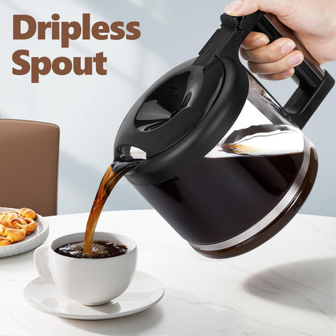 HBcyole carafe pouring spout and handle for mess-free serving