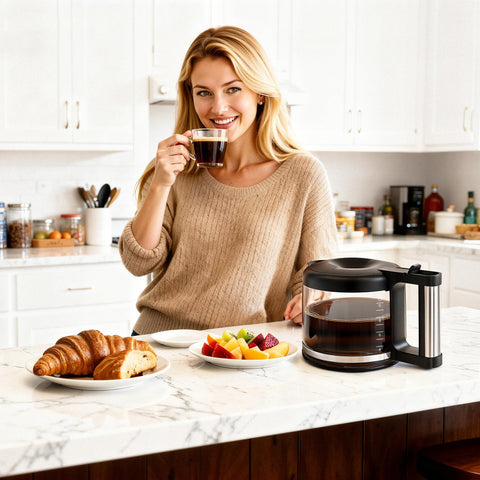 HBcyole 10-cup carafe with secure lid and 1.2 L capacity for gatherings