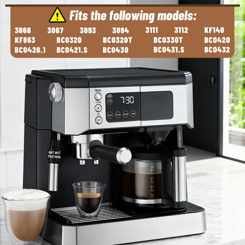 HBcyole carafe side view with ergonomic handle for easy pouring