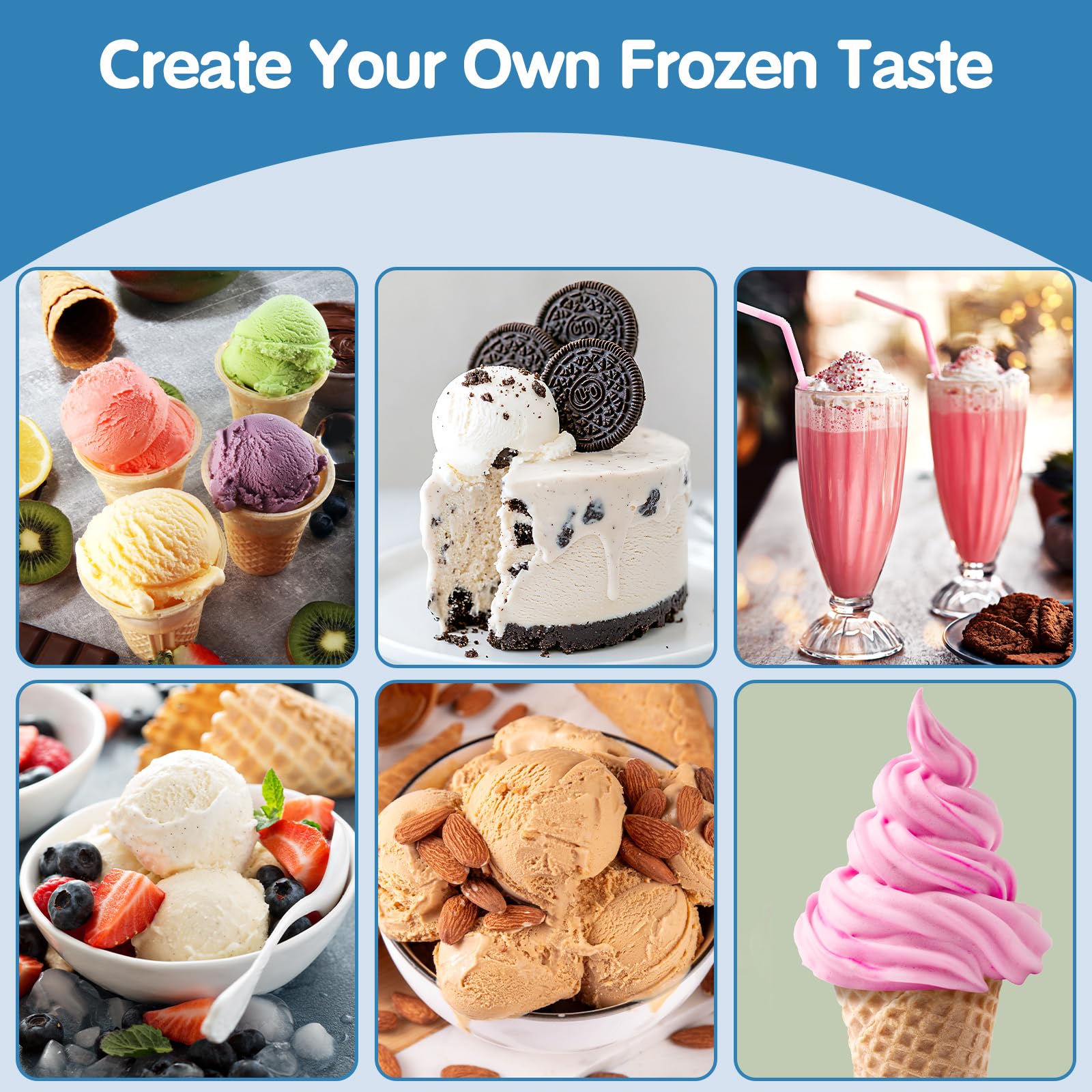 Freezer safe pints enable quick frozen treats with the Ninja CREAMi.