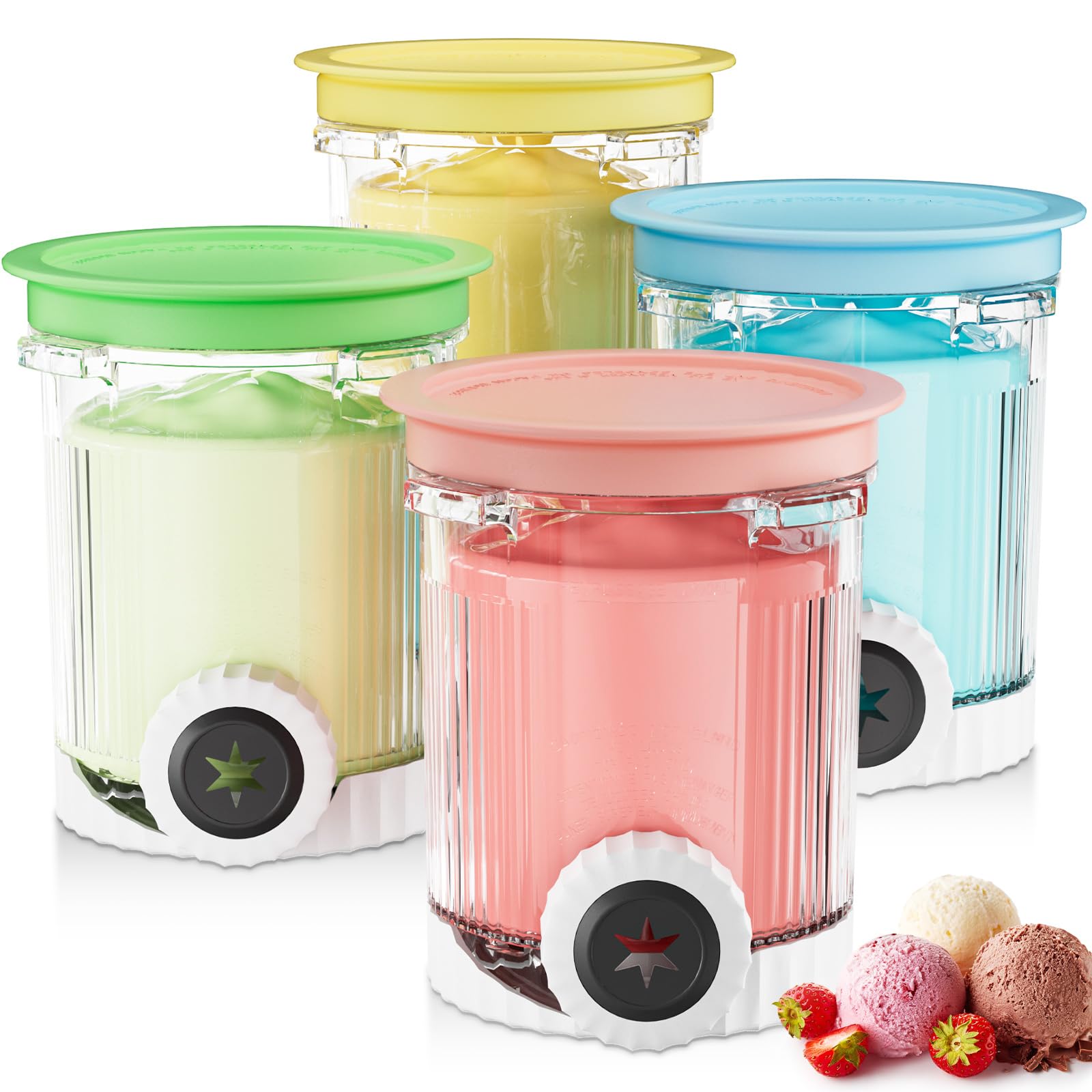HBCyole Creami swirl pints fit Ninja NC700 for easy dessert prep.