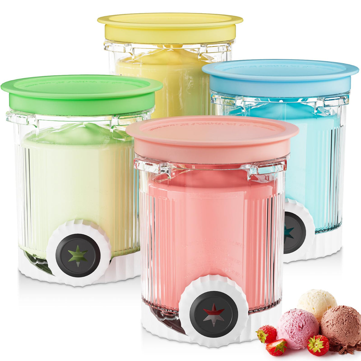 HBCyole Creami swirl pints fit Ninja NC700 for easy dessert prep.