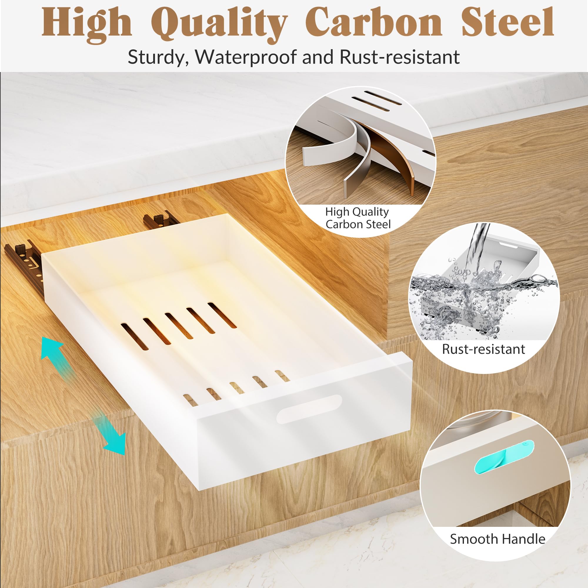 HBL' compatible with face frame or frameless cabinets for versatile installation.