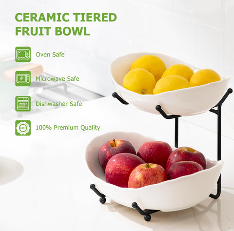 HBlife ceramic stand with glossy glaze provides durable daily-use surface.