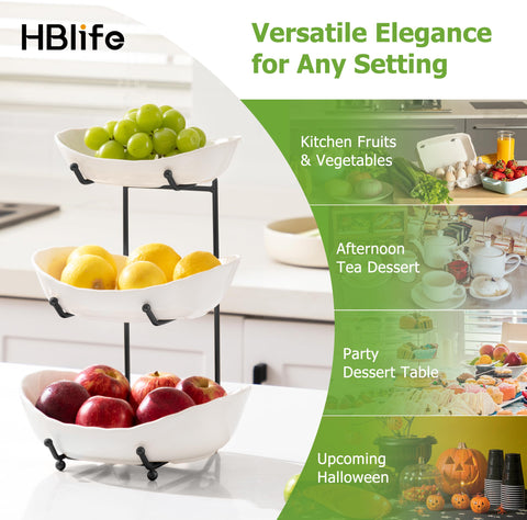 HBlife ready-to-use design arrives assembled for instant countertop organization.