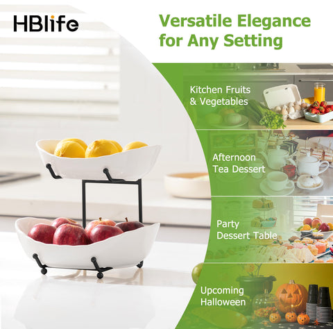 HBlife ready-to-use fruit stand arrives assembled for immediate use.